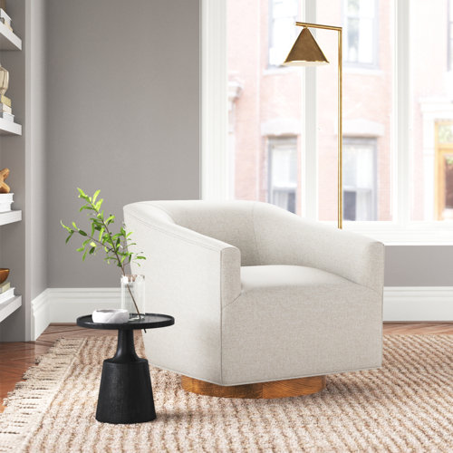 Joss & Main Soverall Upholstered Swivel Armchair & Reviews Wayfair